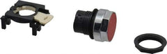 Eaton Cutler-Hammer - 25mm Mount Hole, Flush, Pushbutton Switch Only - Round, Red Pushbutton, Nonilluminated, Momentary (MO) - Makers Industrial Supply