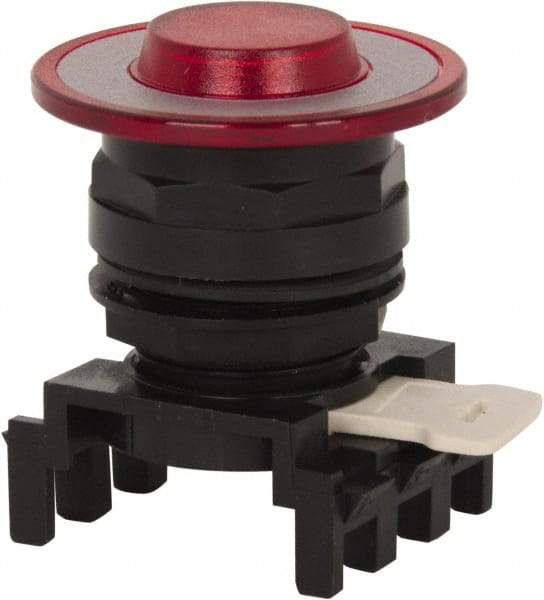 Eaton Cutler-Hammer - Pushbutton Switch Lens - Red, Round Button, Illuminated - Makers Industrial Supply