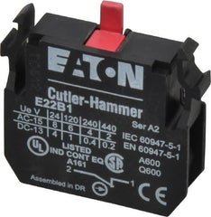 Eaton Cutler-Hammer - NC, Electrical Switch Contact Block - 22-1/2mm Hole, For Use with Indicating Lights, Pushbuttons - Makers Industrial Supply