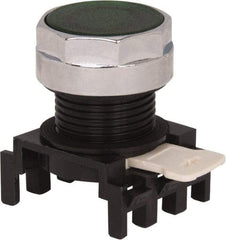 Eaton Cutler-Hammer - 25mm Mount Hole, Flush, Pushbutton Switch Only - Round, Green Pushbutton, Illuminated, Momentary (MO) - Makers Industrial Supply