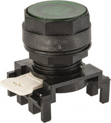 Eaton Cutler-Hammer - 25mm Mount Hole, Flush, Pushbutton Switch Only - Round, Green Pushbutton, Illuminated, Momentary (MO) - Makers Industrial Supply