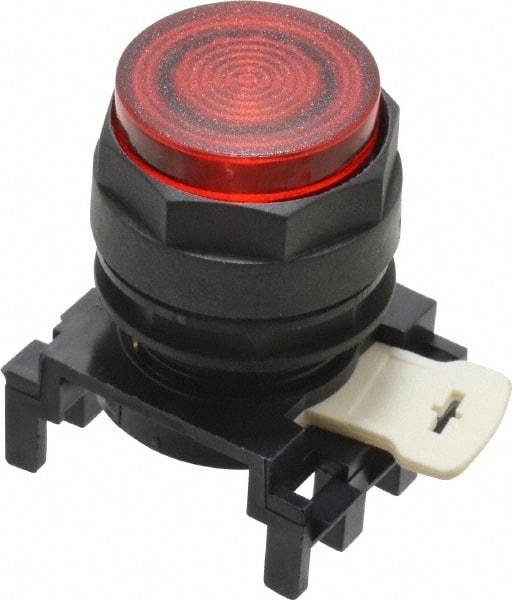 Eaton Cutler-Hammer - 25mm Mount Hole, Extended Straight, Pushbutton Switch Only - Round, Red Pushbutton, Illuminated, Momentary (MO) - Makers Industrial Supply