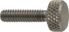 Gibraltar - #8-32 Knurled Shoulderless Grade 18-8 Stainless Steel Thumb Screw - Makers Industrial Supply