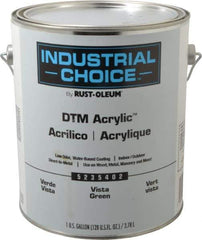 Rust-Oleum - 1 Gal Vista Green Semi Gloss Finish Acrylic Enamel Paint - Interior/Exterior, Direct to Metal, <250 gL VOC Compliance - Makers Industrial Supply