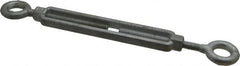 Made in USA - 1,200 Lb Load Limit, 3/8" Thread Diam, 6" Take Up, Steel Eye & Eye Turnbuckle - 11-7/8" Closed Length - Makers Industrial Supply