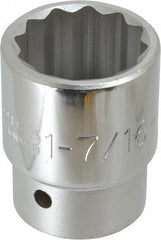 Proto - 1-7/16", 1" Drive, Standard Hand Socket - 12 Points, 2-3/4" OAL - Makers Industrial Supply