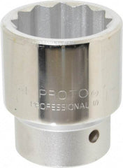 Proto - 1-11/16", 1" Drive, Standard Hand Socket - 12 Points, 3-1/4" OAL - Makers Industrial Supply