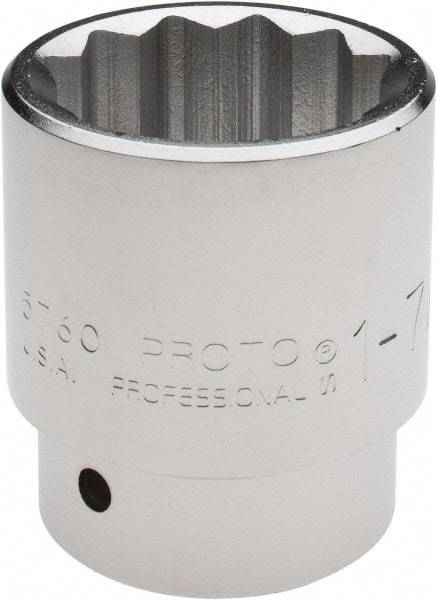 Proto - 1-7/8", 1" Drive, Standard Hand Socket - 12 Points, 3-5/16" OAL - Makers Industrial Supply