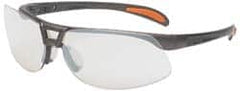 Uvex - SCT-Reflect 50 Lenses, Framed Safety Glasses - Scratch Resistant, Sandstone Polycarbonate Frame, Size Universal, Wrap Around - Makers Industrial Supply