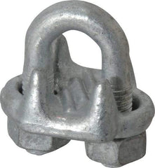 Value Collection - 1/2" Wire Rope U-Bolt Clip - Forged Steel, Galvanized - Makers Industrial Supply