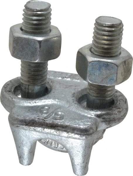 Value Collection - 5/8" Wire Rope U-Bolt Clip - Forged Carbon Steel, Galvanized - Makers Industrial Supply