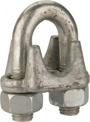 Value Collection - 7/8" Wire Rope U-Bolt Clip - Forged Steel, Galvanized - Makers Industrial Supply