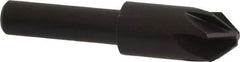 Keo - 3/8" Head Diam, 1/4" Shank Diam, 6 Flute 82° High Speed Steel Countersink - Bright Finish, 1-3/4" OAL, Single End, Straight Shank, Right Hand Cut - Makers Industrial Supply