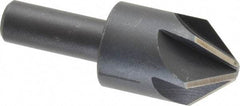 Keo - 1" Head Diam, 1/2" Shank Diam, 6 Flute 82° High Speed Steel Countersink - Bright Finish, 2-3/4" OAL, Single End, Straight Shank, Right Hand Cut - Makers Industrial Supply