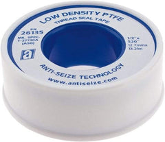 Value Collection - 1/2" Wide x 520" Long Low Density Pipe Repair Tape - -450 to 550°F, White - Makers Industrial Supply