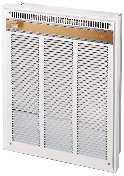 Marley - 277, 240 Volt, 4,000, 3,000 Watt, 100 CFM, 13,650 Max BTU, Commercial Wall Heater - 14-5/16 Wide x 3-7/8 Deep x 18-1/4 High - Makers Industrial Supply