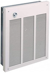 Marley - 120 Volt, 1,500 Watt, 12.5 Amps, 100 CFM, 5,120 Max BTU, High Capacity Wall Heater - 14-5/8 Wide x 3-7/8 Deep x 18-1/4 High - Makers Industrial Supply