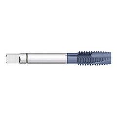 Spiral Point Tap: 3/4-10, UNC, 4 Flutes, Plug, 2B, Powdered Metal, AlTiN Finish 1″ Thread Length, 4-1/4″ OAL, Right Hand, H6, Series 773