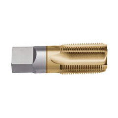 Titan USA - 3/4-14 5-Flute TiN Finish High Speed Steel Standard Flute Tap - Exact Industrial Supply