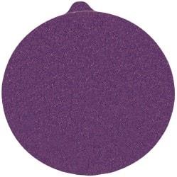 3M - 6" Diam, 150 Grit FEPA, Ceramic Adhesive PSA Disc - Very Fine Grade, Purple, C Weighted Backing, Flexible, 12,000 Max RPM, Use with Random Orbital Sanders - Makers Industrial Supply