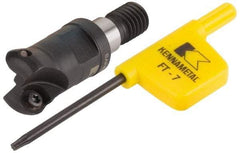 Kennametal - 12mm Cutting Diam, 0.4724" Max Depth of Cut, Modular Connection Indexable Copy End Mill - 2 Inserts, RD.. 0702.. Insert - Makers Industrial Supply