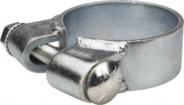 Made in USA - 2.42" ID, Steel Zinc Plated BCE Band Style Clamp - 0.12" Thick, 2-1/4" Hose - Makers Industrial Supply