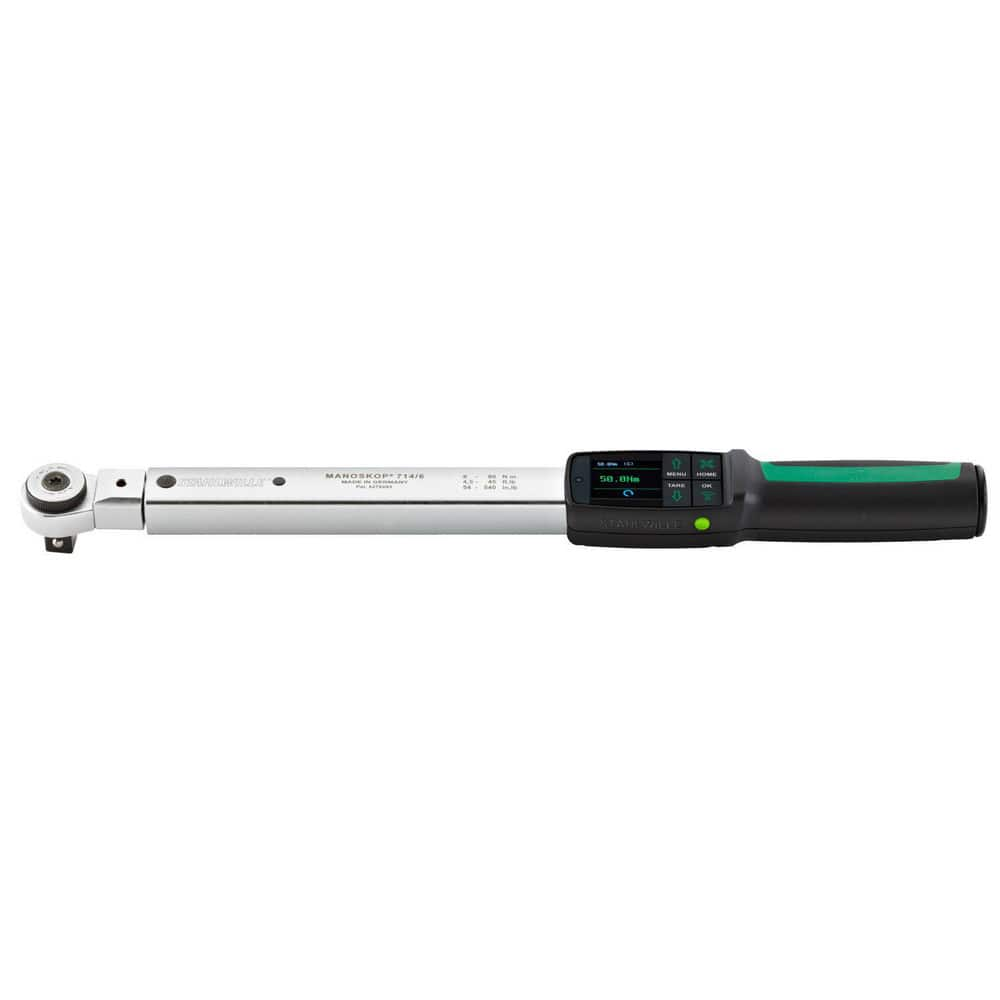 Torque Wrenches; Wrench Type: Digital Torque Wrench; Drive Type: Square Drive; Torque Measurement Type: Foot Pound; Inch Pound; Nm; Minimum Torque (Ft/Lb): 4.50; Maximum Torque (Ft/Lb): 45.00; Overall Length (Decimal Inch): 16.8000; Head Type: Reversible