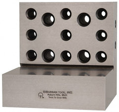 Suburban Tool - 4" Wide x 4" Deep x 4" High Steel Precision-Ground Angle Plate - Makers Industrial Supply