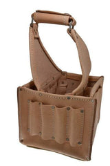 CLC - 17 Pocket Natural Leather Tool Tote - 8" Wide - Makers Industrial Supply