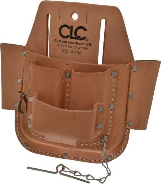 CLC - 6 Pocket General Purpose Holster - Leather, Natural - Makers Industrial Supply