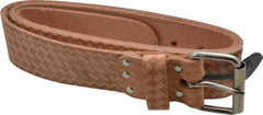 CLC - 29 to 46" Waist Tool Belt - 2" Wide, Natural (Color), Leather - Makers Industrial Supply