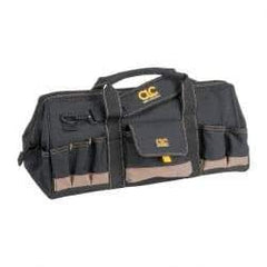 CLC - 32 Pocket Brown & Green Polyester Tool Bag - 24" Wide x 11" Deep x 12" High - Makers Industrial Supply