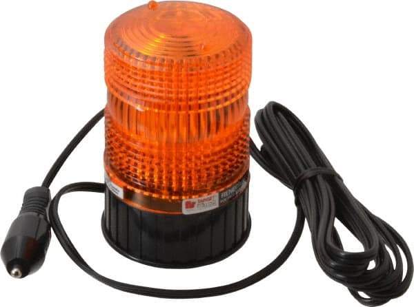 Federal Signal Emergency - 2.2 Joules, 65 to 75 FPM, Magnetic Mount Emergency Strobe Light Assembly - Powered by 12 to 48 Volts, Amber - Makers Industrial Supply