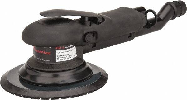 Ingersoll-Rand - 12,000 OPM, 15.5 CFM Air Consumption, Palm Air Orbital Sander - Round Pad, 1/4 NPT Inlet - Makers Industrial Supply