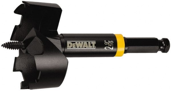 DeWALT - 1-3/8", 7/16" Hex Shank, Bright Finish, Steel Self Feed Drill Bit - Makers Industrial Supply