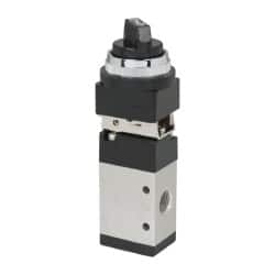 ARO/Ingersoll-Rand - 1/4" NPT Manual Mechanical Valve - 3-Way, 2 Position, Selector/Manual & 0.7 CV Rate - Makers Industrial Supply