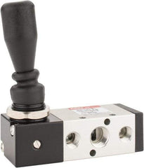 ARO/Ingersoll-Rand - 1/4" NPT Manual Mechanical Valve - 4-Way, 2 Position, Lever/Manual & 0.7 CV Rate - Makers Industrial Supply