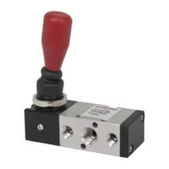 ARO/Ingersoll-Rand - 1/4" NPT Manual Mechanical Valve - 4-Way, 2 Position, Lever/Spring & 0.7 CV Rate - Makers Industrial Supply