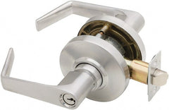 Schlage - Storeroom Lever Lockset for 1-3/8 to 1-7/8" Thick Doors - Exact Industrial Supply