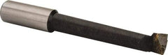 Interstate - 9/16" Min Bore Diam, 3" Max Bore Depth, 5/8 Shank Diam, Boring Bar - Right Hand Cut, Carbide-Tipped, Bright Finish - Exact Industrial Supply