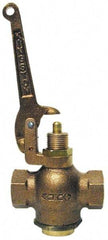 Kingston - 3/4" Pipe, 400 Max psi, Buna N Disc, Self Closing Control Valve - Pull Lever, FNPT x FNPT End Connections - Makers Industrial Supply