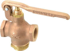 Kingston - 3/4" Pipe, 400 Max psi, Buna N Disc, Self Closing Control Valve - Squeeze Lever, FNPT x FNPT End Connections - Makers Industrial Supply