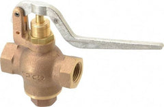 Kingston - 1/2" Pipe, 400 Max psi, Buna N Disc, Self Closing Control Valve - Balanced Valve Squeeze Lever, FNPT x FNPT End Connections - Makers Industrial Supply