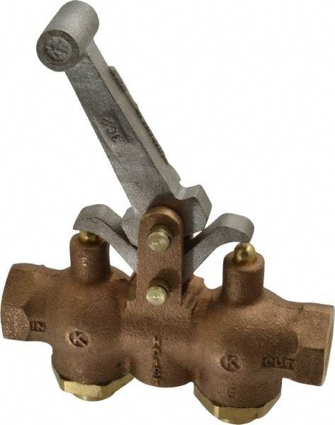 Kingston - 1/2" NPT Hoist Control Valve - Locking Style Lever & 200 Max psi - Makers Industrial Supply