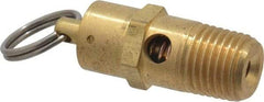 Kingston - 1/4" Inlet, ASME Safety Relief Valve - 150 Max psi, Brass - Makers Industrial Supply