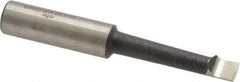 Interstate - 1/4" Min Bore Diam, 1-1/4" Max Bore Depth, 3/8 Shank Diam, Boring Bar - Right Hand Cut, Cobalt, Bright Finish - Exact Industrial Supply