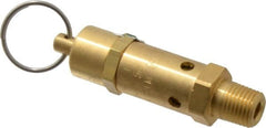 Kingston - 1/4" Inlet, ASME Safety Relief Valve - 300 Max psi, Brass - Makers Industrial Supply