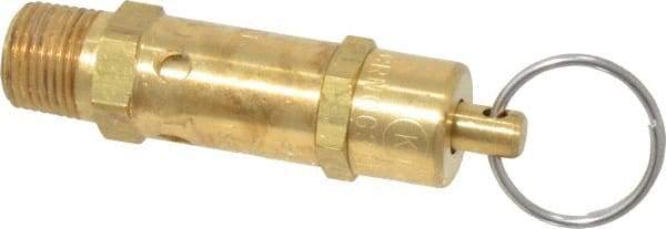 Kingston - 3/8" Inlet, ASME Safety Relief Valve - 150 Max psi, Brass - Makers Industrial Supply