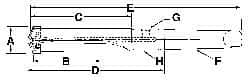 Allied Machine and Engineering - Series 2.5, 1-3/16 to 1-3/8" Diam, 3MT Taper Shank, Helical Flute Spade Drill - 7-3/8" Max Depth, 10-15/64" Body Length, 13-25/32" OAL, Standard Length, Through Coolant - Makers Industrial Supply