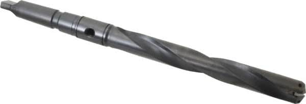 Allied Machine and Engineering - Series 2, 31/32 to 1-3/8" Diam, 3MT Taper Shank, Helical Flute Spade Drill - 7-3/8" Max Depth, 10-15/64" Body Length, 13-25/32" OAL, Standard Length, Through Coolant - Makers Industrial Supply